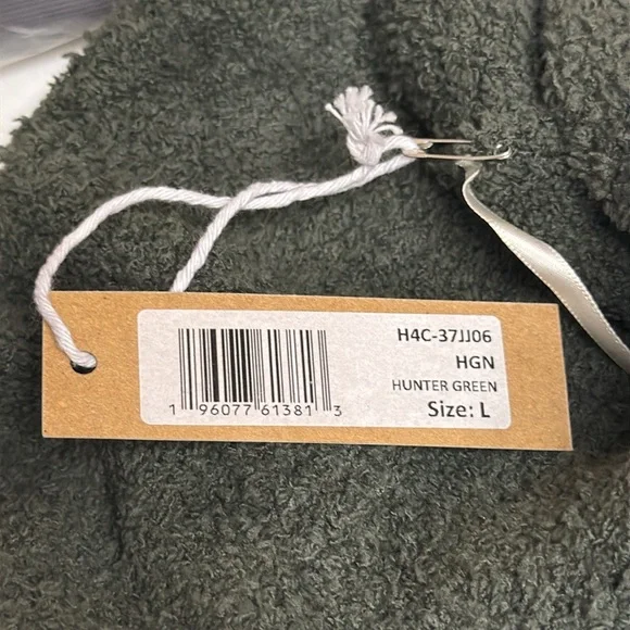 HELLO NITE OVERSIZED MOCK NECK SWEATER IN HUNTER GREEN - L - Picture 4 of 4